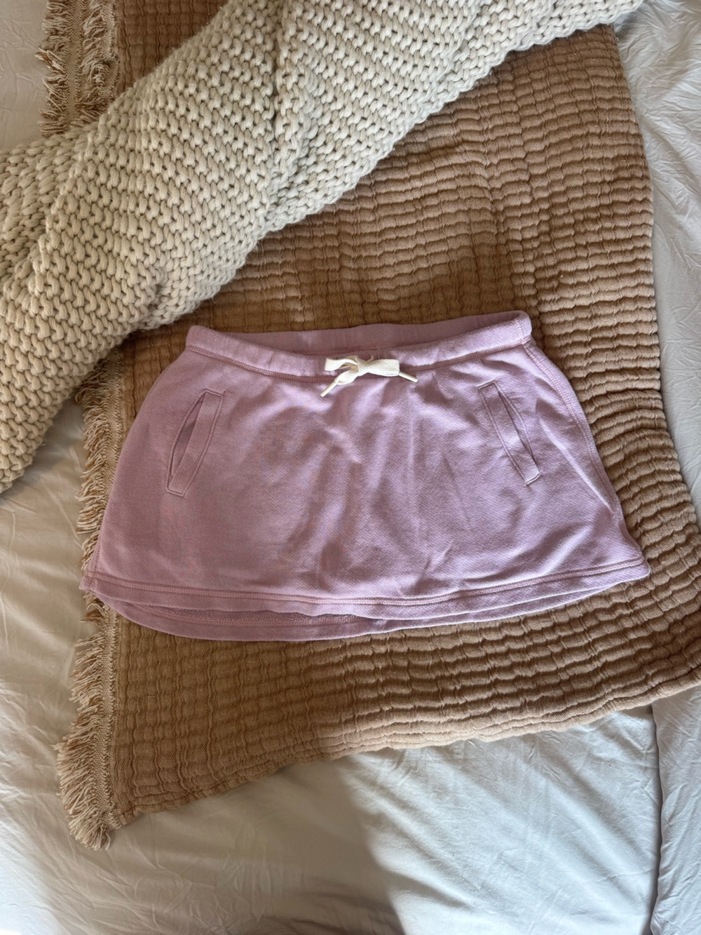 OFFLINE BY AERIE TERRY MINI SKIRT